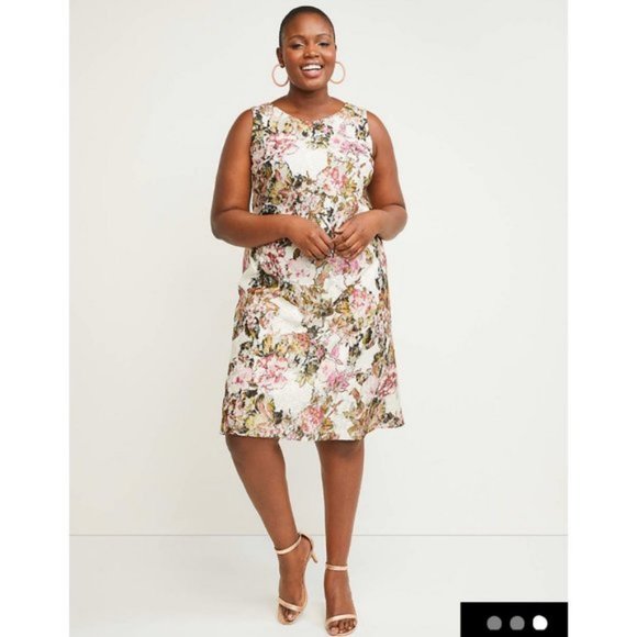 Lane Bryant Dresses & Skirts - Lane Bryant Printed Lace A-Line Dress NWT Plus Siz